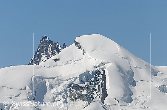 Foto: Rimpfischhorn und Allalinhorn von NNE.