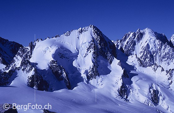 Foto: Aiguille du Chardonnet und Aiguille Verte