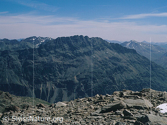 Foto: Piz Albris von SW (Gipfel Piz Mandra)