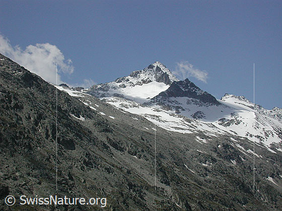 Foto: Löffelhorn vom Berghaus Oberaar