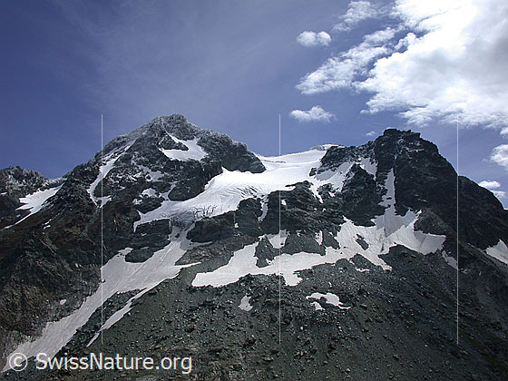 Foto: Blick vom Stockhorn Richtung S (Schwarzhorn und Fleschhorn)