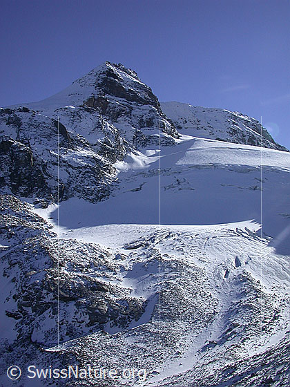 Foto: Leicht verschneites Hillehorn von N (Mättital).