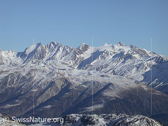 Foto: Blinnenhorn, Rappehorn, Ober Rappehorn und Turbhorn