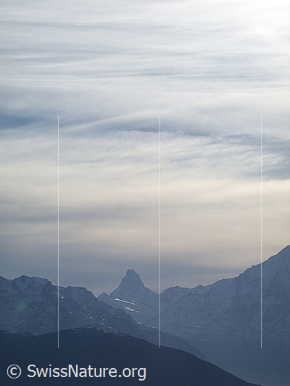 Foto: Matterhorn vor Wetterwechsel von NE (Bettmeralp).