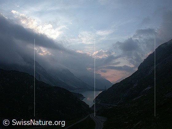 Foto: Abendstimmung über dem Räterichsbodensee.