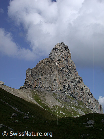 Foto: Lobhorn von WSW (Hochebene Hogant).