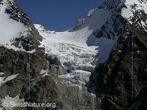 Foto: Fletschhorngletscher von W (Gipfel Jegihorn)