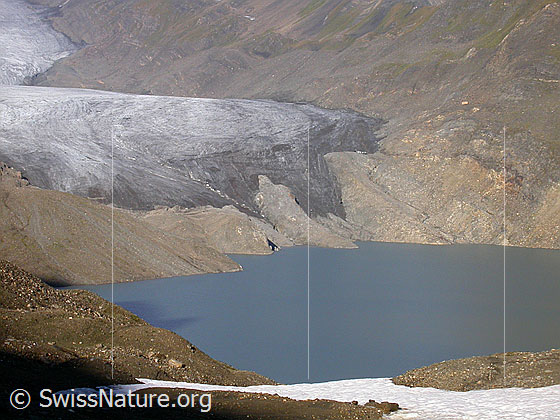 Foto: Griesgletscher (Zunge) und Griesee