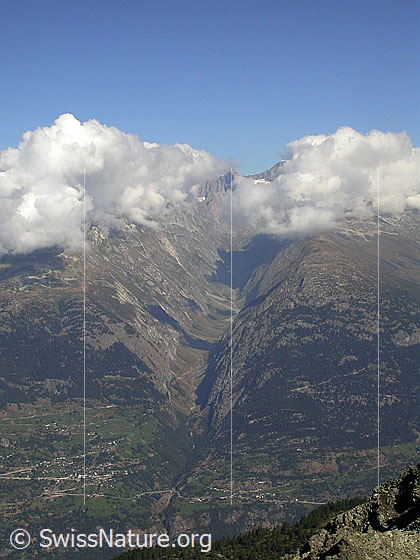 Foto: Gipfel Spitzhorli: Blick ins Gredetschtal.