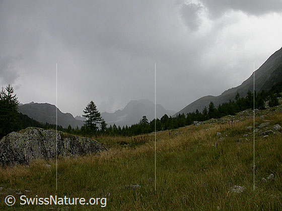 Foto: Gewitter über dem Ofenhorn.