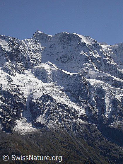 Foto: Mittaghorn von N (oberhalb Mürren)