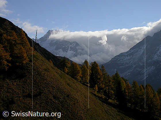 Foto: Föhnstimmung/Föhnwalze über Albrunpass und Ofenhorn.