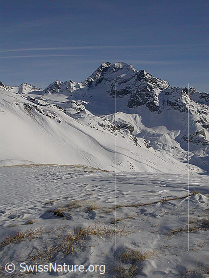 Foto: Blick Gandhorn zum Ofenhorn.