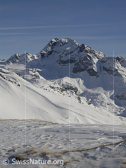 Foto: Blick Gandhorn zum Ofenhorn.