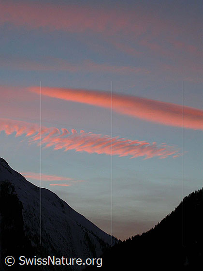 Foto: Interessante Abendstimmung über dem Binntal.