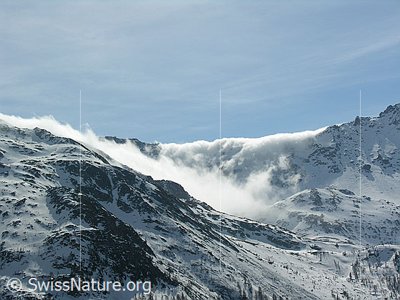 Foto: Föhnwalze zwischen Rothorn und Schwarzhorn.
