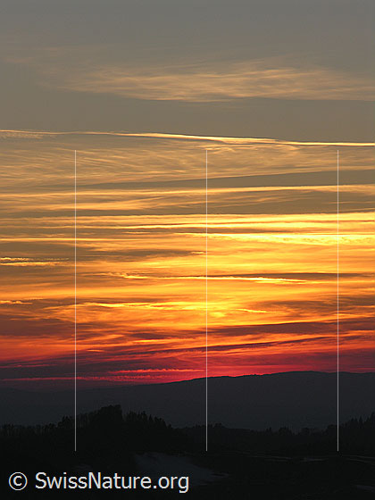 Foto: Abendstimmung über dem Emmental.