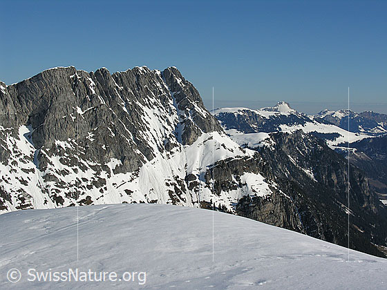 Foto: Blick vom Ankestock zum Seehore. Im Hintergrund das Stockhorn.