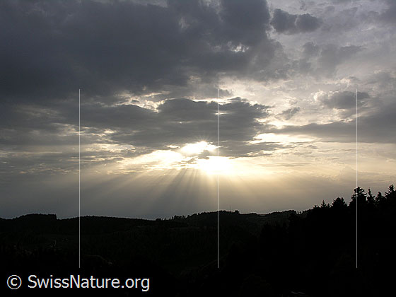 Foto: Dramatische Abendstimmung über dem Emmental