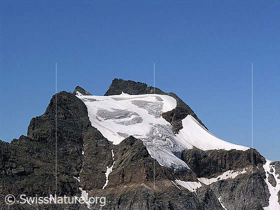Foto: Hillehorn und Hillegletscher von Osten.