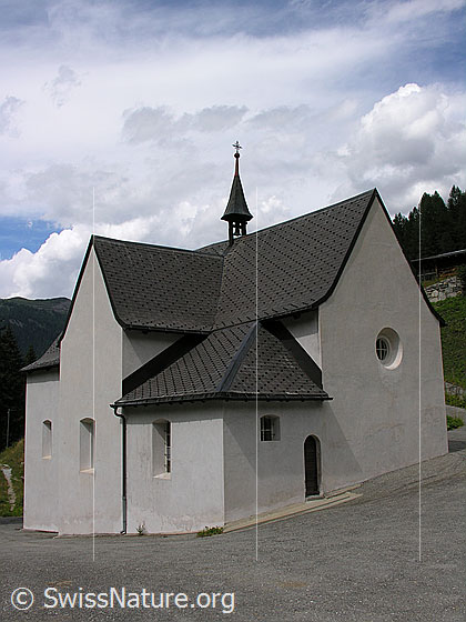 Foto: Kapelle in Heiligkreuz, Lengtal, am Wanderweg Richtung Chriegalptal.