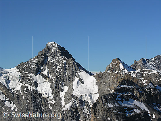 Foto: Blick vom Schilthorn zum Gspaltenhorn und zur Bütlasse.