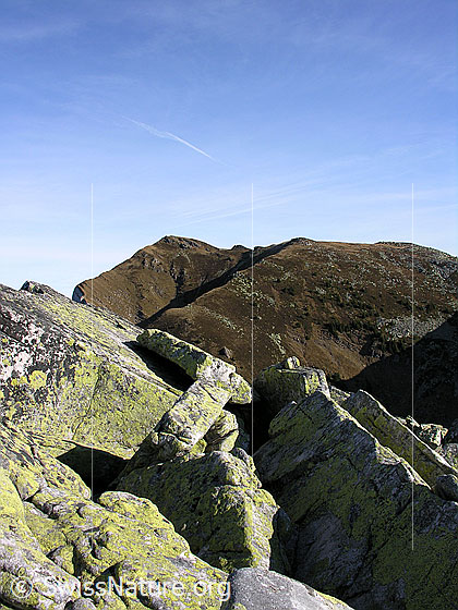 Foto: Blick vom Blockgrat des Trogenhorns zum Hohgant West.