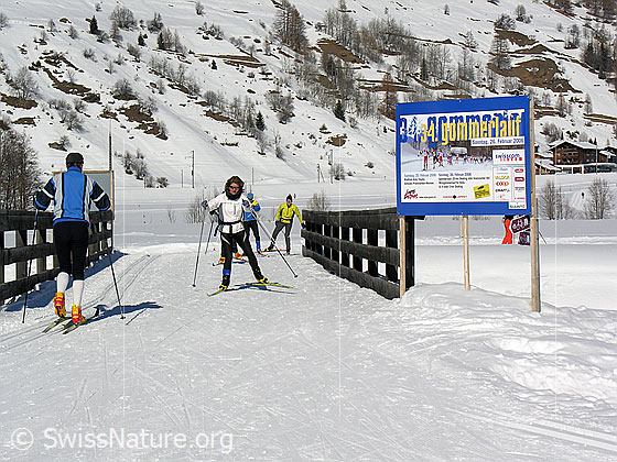Foto: Langläuferin auf Gomerloipe.