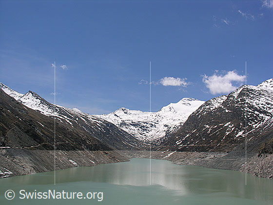 Foto: Blick über den Stausee Richtung S.
