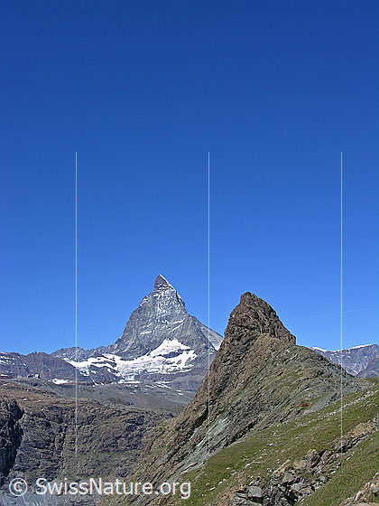 Foto: Matterhorn und Riffelhorn.