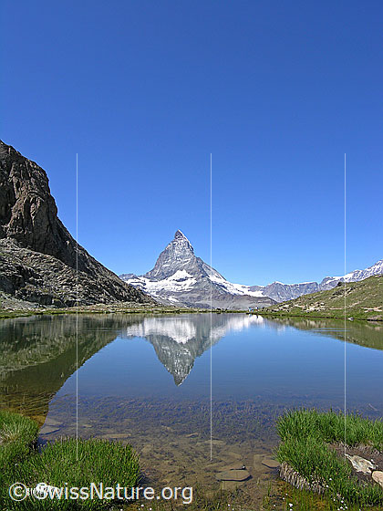Foto: Matterhorn und Rifelsee, inkl. Spiegelung