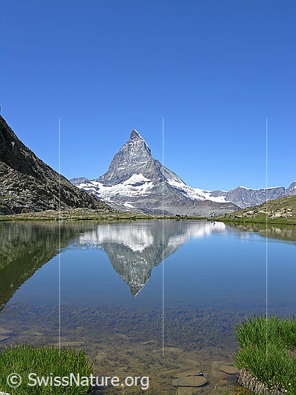 Foto: Matterhorn und Rifelsee, inkl. Spiegelung