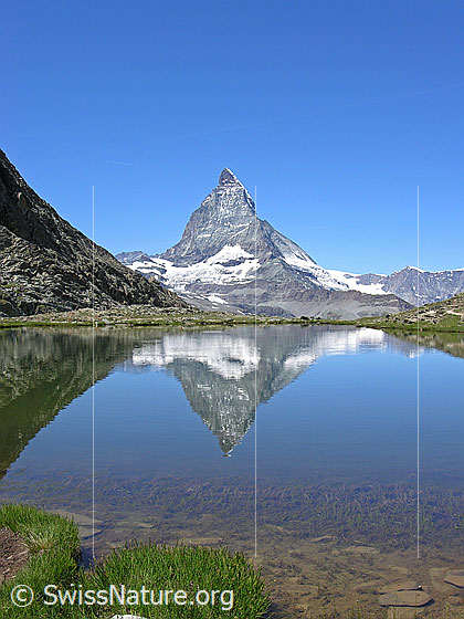 Foto: Matterhorn und Rifelsee, inkl. Spiegelung