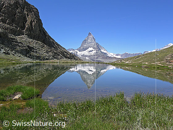Foto: Matterhorn und Rifelsee, inkl. Spiegelung