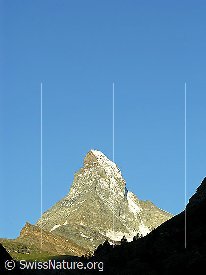 Foto: Matterhorn im Morgenlicht.