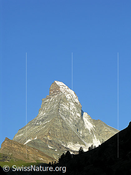 Foto: Matterhorn im Morgenlicht.