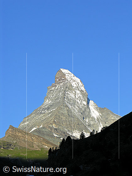 Foto: Matterhorn im Morgenlicht.