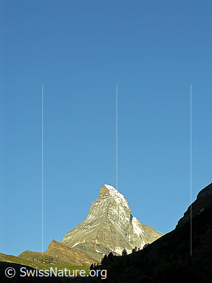 Foto: Matterhorn im Morgenlicht.