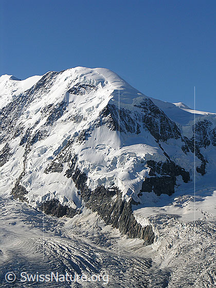 Foto: Liskamm von NW (Gornergrat).