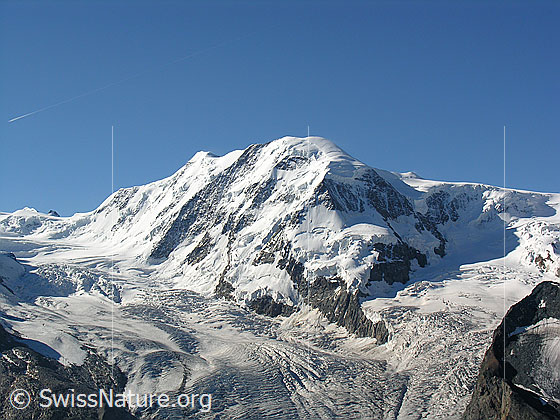 Foto: Liskamm und Grenzgletscher.