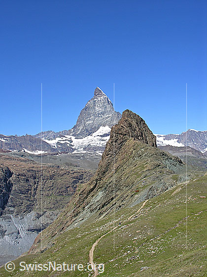 Foto: Matterhorn und Riffelhorn