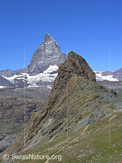 Foto: Matterhorn und Riffelhorn