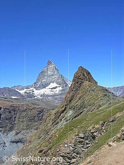 Foto: Matterhorn und Riffelhorn