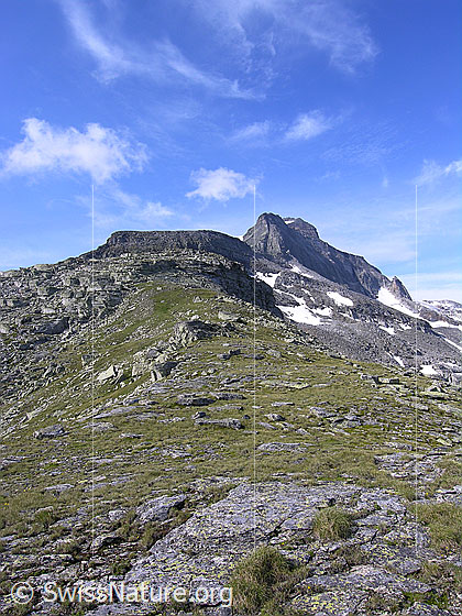 Foto: Blick über den Blattjegrat zu Hillegrat und Hillehorn.