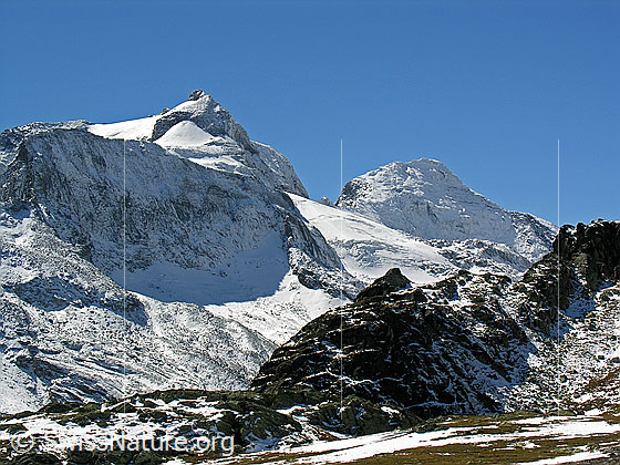 Foto: Sickergale: Blick auf Hillehorn und Bortelhorn.