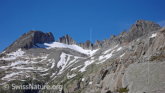 Foto: Sidelenhorn und Gross Furkahorn.