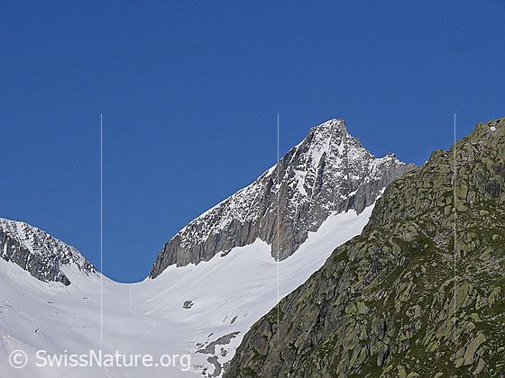 Foto: Oberaarjoch und Oberaarhorn.