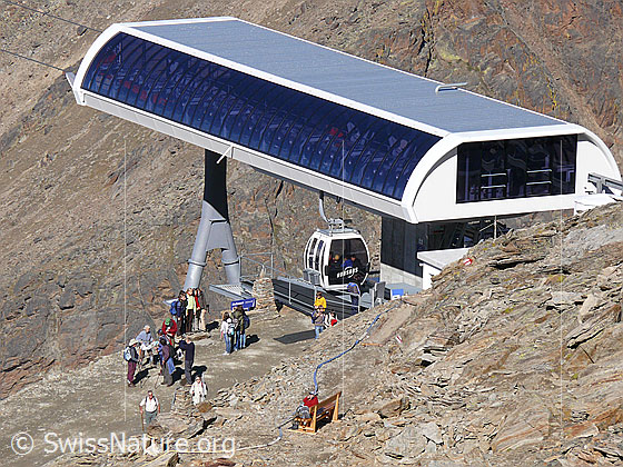 Foto: Bergstation Gondelbahn Saas Grund - Hohsaas.