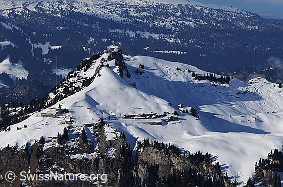Foto: Schynige Platte im Winterschlaf.