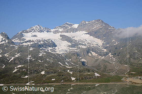 Foto: Piz Caral, Piz Cambrena und Piz d
